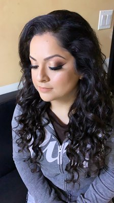 Party makeup done by Raheela