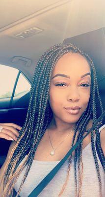 Medium box braids