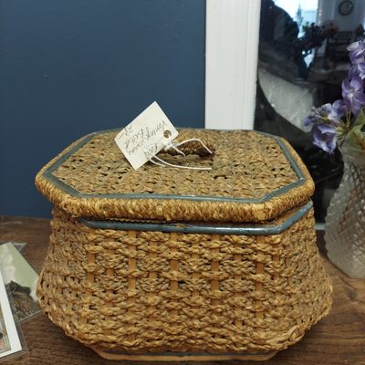 Vintage sewing basket