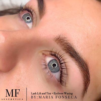 Lash Lift and Tint and Eyebrow Waxing