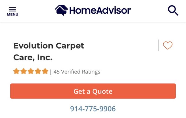 5 star rated on Home Advisor!