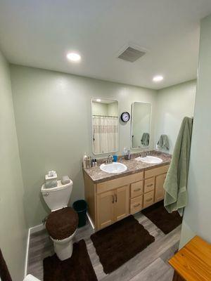 Bathroom of the house we built