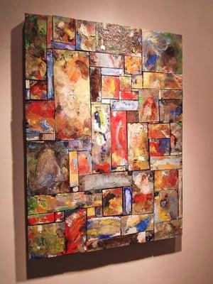 The Artist's Quilt - 52 x 38 Mixed Media on Wood by Ruth Barrett ($3995)