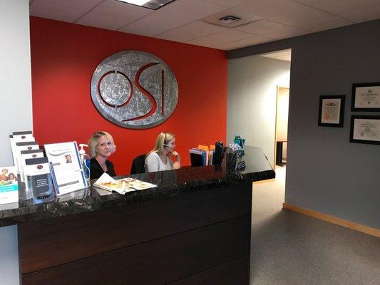 Our friendly office staff and reception area.