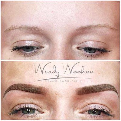 BROWS COULD BE THE BEST OR WORST ACCESSORY to your FACE... CHOOSE WISELY.   IG@wendy_woo_hooo  #ama #americanmicrobladingacademy