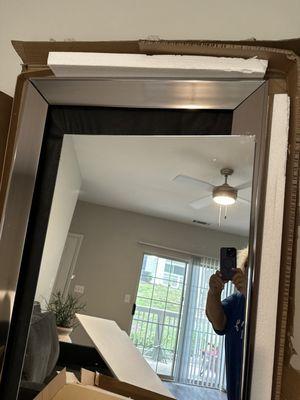 Totally broken mirror