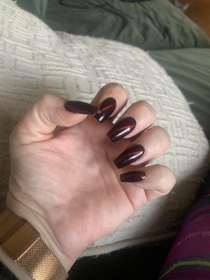 Acrylic with cat eye gel!