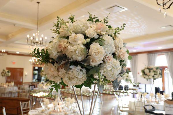 Centerpieces by Flowers by Brian