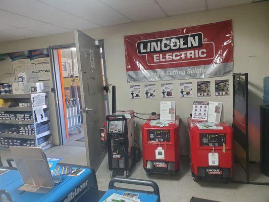 Lincoln welding units.