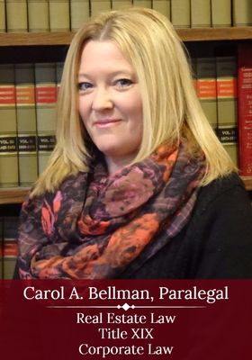 Carol A. Bellman is a paralegal at The Prue Law Group, P.C.