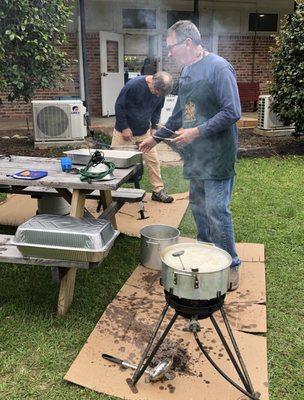 St. John's Men's Group puts on a fish fry every spring!