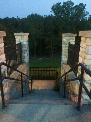 Walkway down to the bird sanctuary.