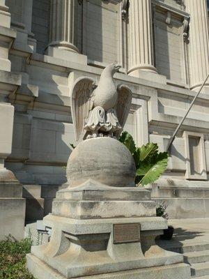 Indiana Limestone Eagle and Globe