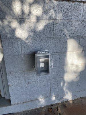 Outside outlet he added