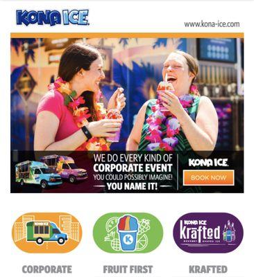 Treat your employees with a Kona Ice!