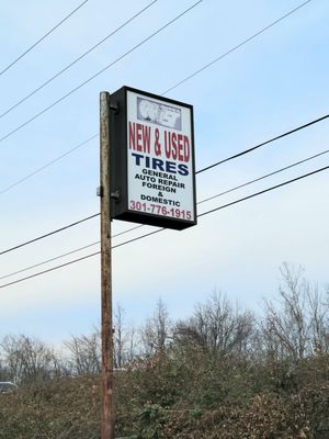 Sign on the main road