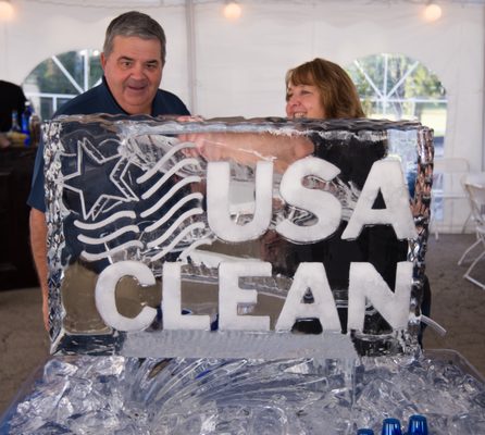 Ice sculpture at our ribbon cutting/grand opening celebration.