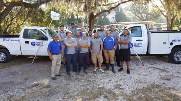 The Positive Pool Service crew