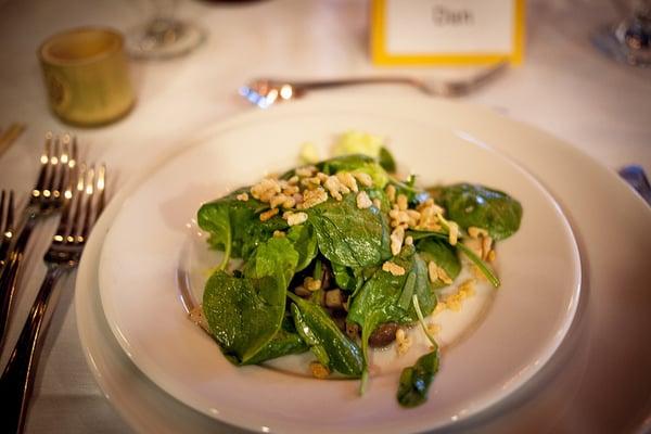 Sauteed Wild Mushrooms, Mixed greens with Tamari Butter and Toasted Rice