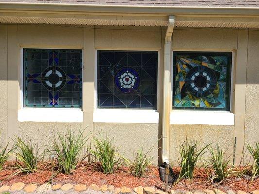 A few of our beautiful stained-glass windows