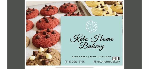 Keto Home Bakery, is Home to sugar Free We ship Nationwide, and we offer delivery right to your door. Curbside pick up is also available.