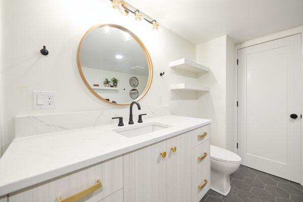 Spokane Valley Bathroom Remodel- Tile from Daltile and fixtures from Ferguson