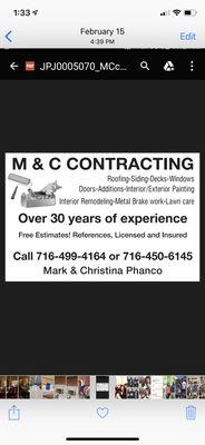 M & C Contracting