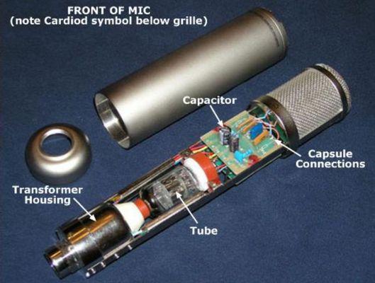 The inner workings of our Apex 460 Multi-Pattern Large Condenser Tube Mic!