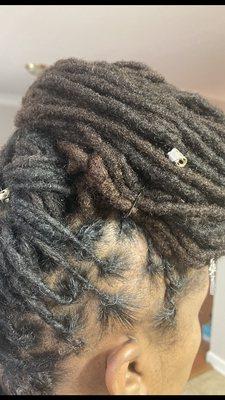 Retwist Dreads up Doo style