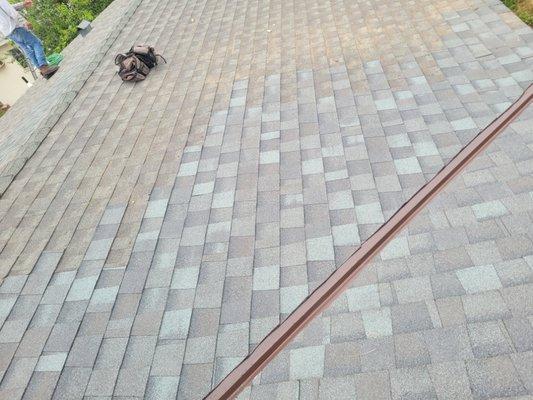 new reparation shingle roofing