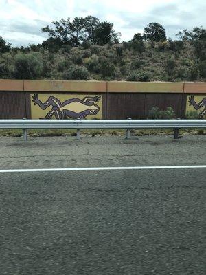 Paintings on the highway walls