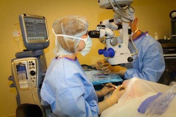 Corneal transplant surgery