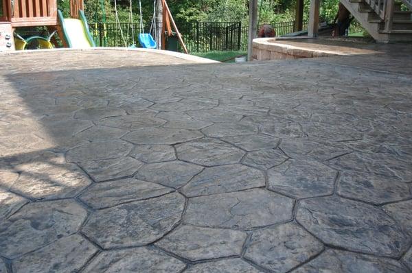 random stone stamped job by all star concrete 4172394919 branson mo