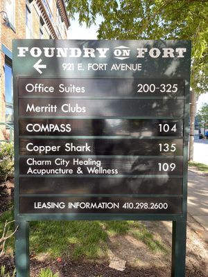 Charm City Healing Acupuncture & Wellness has MOVED to the Foundry on Fort. 921 E. Fort Ave, Suite 109.