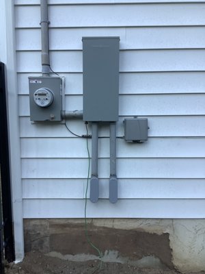 Outdoor meter and disconnect