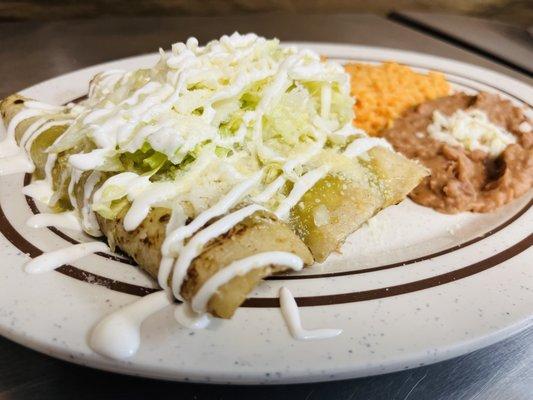 Lupes Green Enchiladas