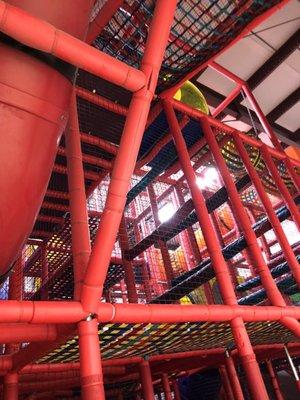 9/15/18. Saturday afternoon. Interior. Here for a seven-year-old's birthday party! Huge climbing structure for the kids!