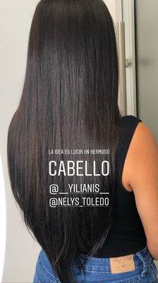 Extenciones de cabello . De punto. Cabellos 100 por ciento   Cabellos humanos...(precios cómodos para todos)