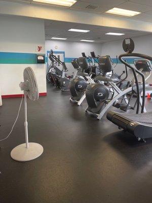 Hot cardio room