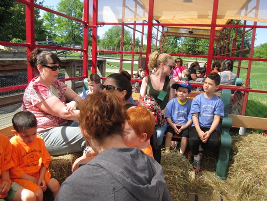 Our annual trip to Davis Farmland is so much fun. We went on a hayride to see different animals