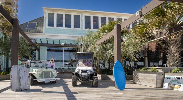 Beach Front Cart Cruise To The Local Hot Spots