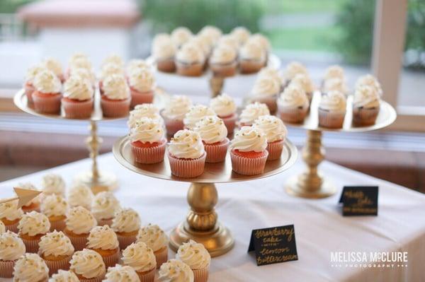 Wedding cupcake assortment