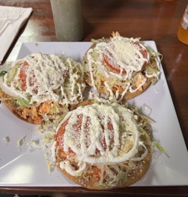 Chicken tinga tostadas