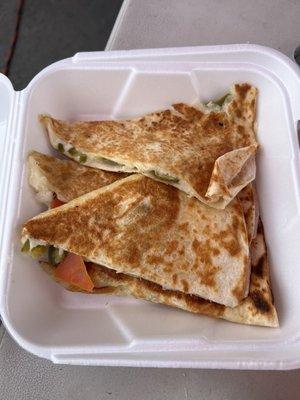 Cheese & jalapeño quesadilla