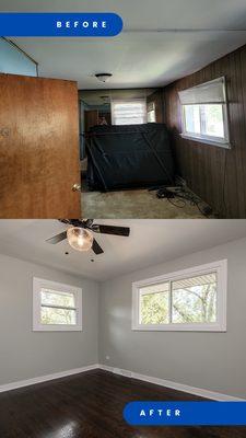 1225 148th St room before and after