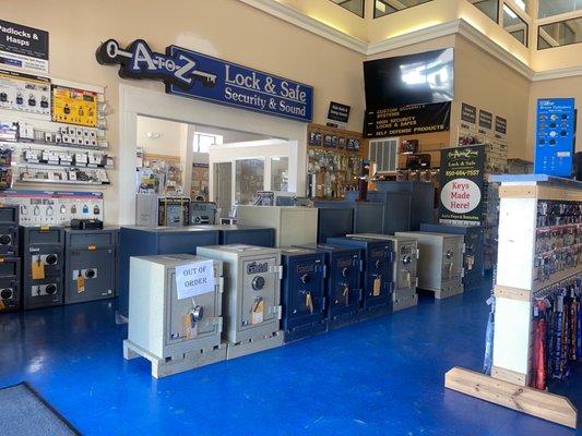 They have every type of lock, key, vault & security feature for consumer & business. One stop shop with excellent prices & employees.