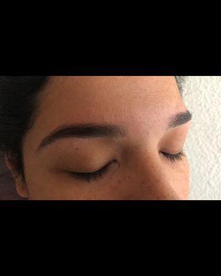 After a Brow wax and tint (: