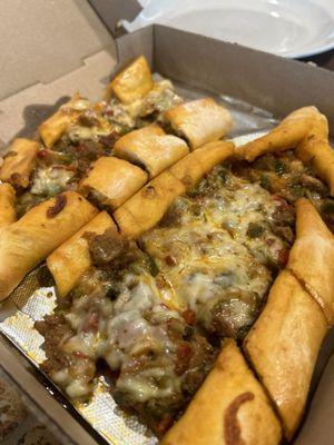 Egyptian sausage pie