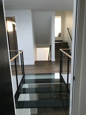 hallway ready painted walls and ceiling