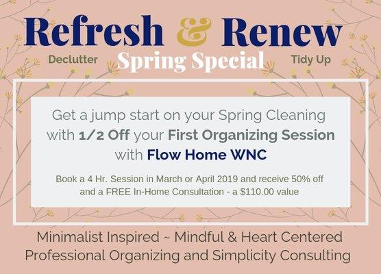 Spring Special! March and April Half OFF!!